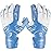 Sportout Youth&Adult Goalie Goalkeeper Gloves, Strong Grip for The Toughest Saves, with Finger Spines to Give Splendid Protection to Prevent Injuries,3 Colors (Blue, 6)
