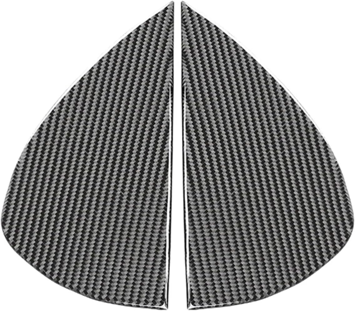 Generic JESAUTO Carbon Fiber Car Interior for B-ENZ C Class W205 2014-2020 Carbon Fiber Car Front Door Groove Panel Decorative Sticker Styling Auto Interior Parts, Black
