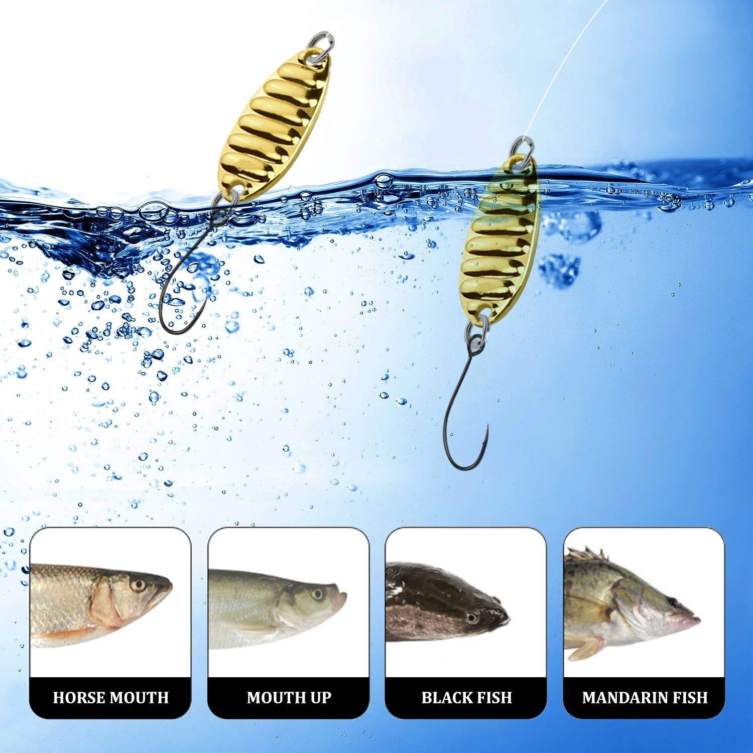 Sedal De Pesca De 2 Piezas, Anzuelos De Señuelo De Metal De 2 Piezas, Sedal De Cebo De Nailon, Sedal De Pesca Elástico, Sedal De Nailon para Pesca, Accesorios De Pesca