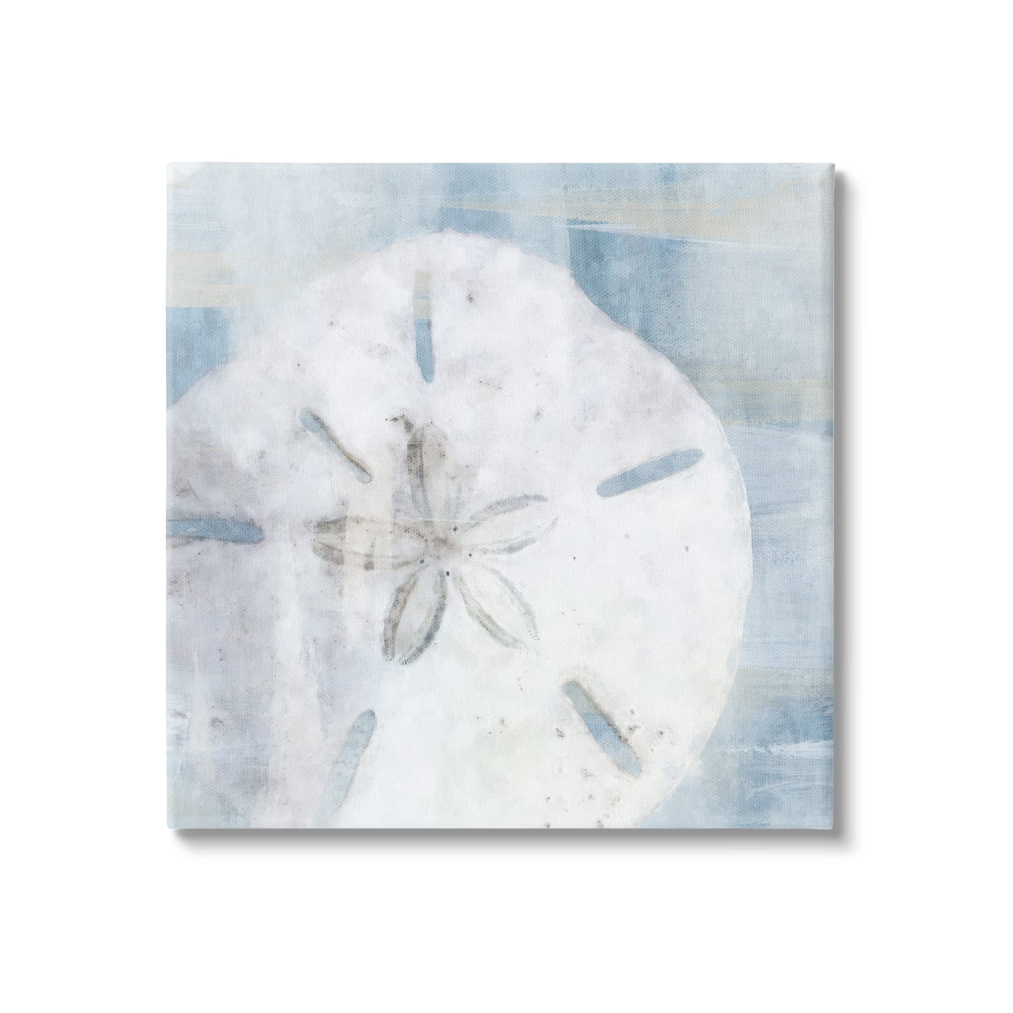 Stupell Industries Pastel Blue Sand Dollar Seashell Canvas Wall Art, Design by Nina Blue