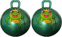 Vista 7 de AppleRound Hippity Hoppity Hopball con bomba de aire, 18 pulgadas/45 cm de diámetro para edad 3-7, canguro saltarín, pelota Space Hopper con asa