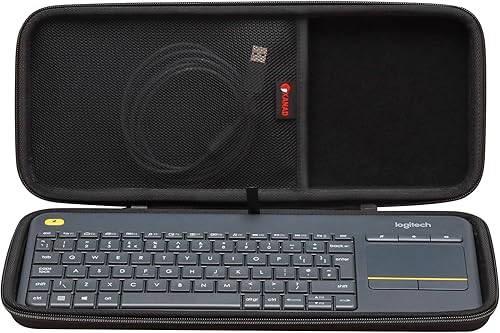 Vista 19 de XANAD Funda rígida para Logitech K400 Plus/Logitech POP Keys/Logitech MX Mecánico Mini Teclado Táctil Inalámbrico Teclado Touchpad Gris