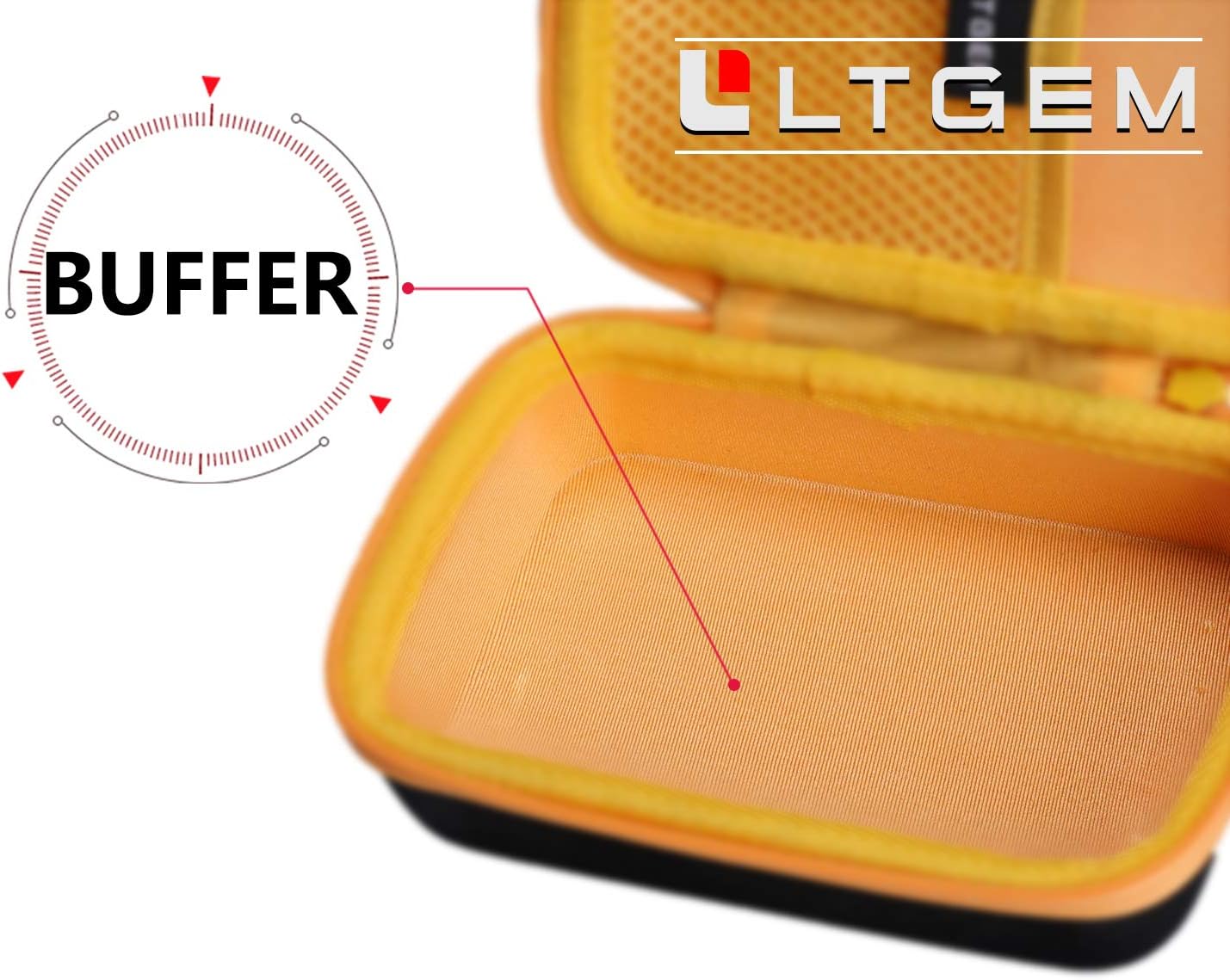 LTGEM Tool Carrying Case Compatible with Fluke 101/106/107/113/114/115/116 AC/DC Current Handheld Digital Multimeter