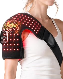 Cordless Red Light Therapy for Shoulder, 102 LEDs, 660nm & 850nm,5000mAh
