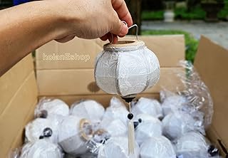 White Mini Lanterns for Christmas Tree Decorations Small Silk Lanterns String Lanterns New Year Decoration Wedding Decorations Living Room Decorative Kitchen Decor (Set 15pcs)