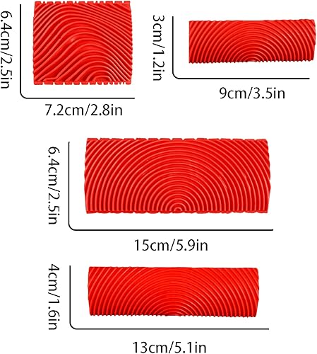 Miniatura 2 de 4 herramientas de grano de madera, herramienta de pintura de granulado de madera, herramienta de rodillo de pintura texturizada, herramienta de
