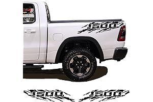 2pcs Pickup Bed Side Speckled Ink Decals for Dodge Ram 1500