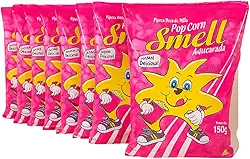 Pipoca Doce Smell, Pacote com 10 Unidades de 150g, Sem Glúten