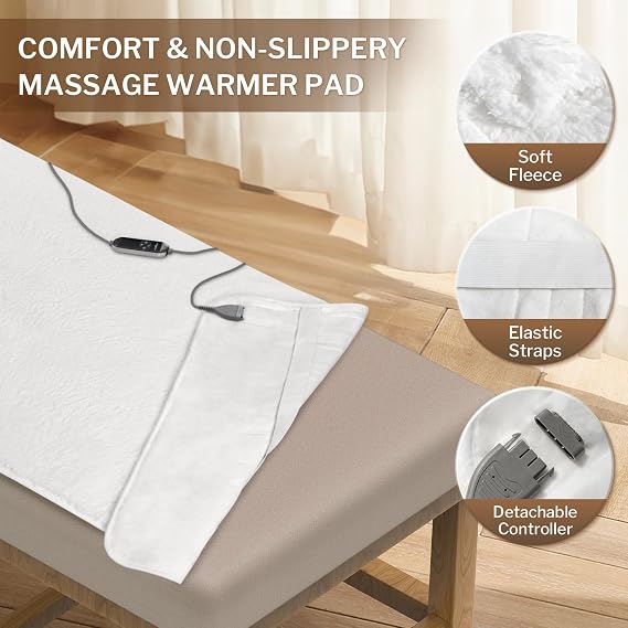 HOMLYNS Massage Table Warmer Heating Pad for Spa Massage Bed, 30 x 72 in
