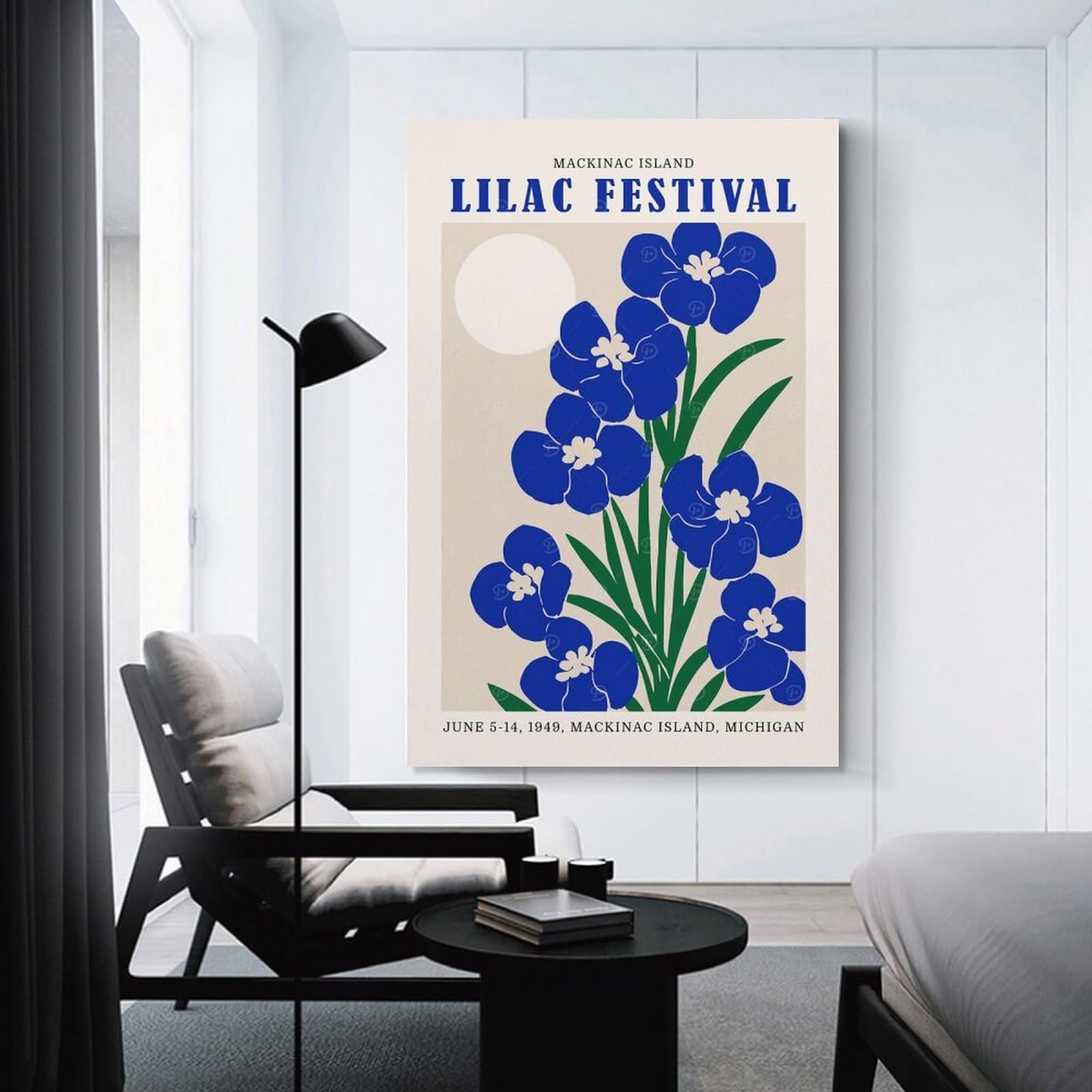 Junmoney Unframe-Style-8 Decorative Canvas Print Lilac Festival Parade, 24X36inch(60X90cm), For Entrance Walls, Hall Decor Or Foyers, A Stylish Accent For Home Entrances