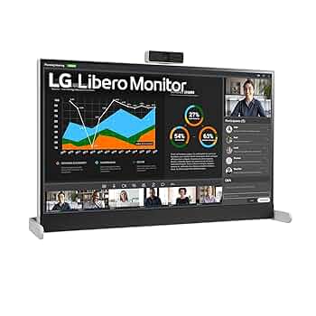 LG Libero Monitor 27BQ70QC-S PCモニター 27-inch QHD Libero Monitor with Detachable Full HD Webcam