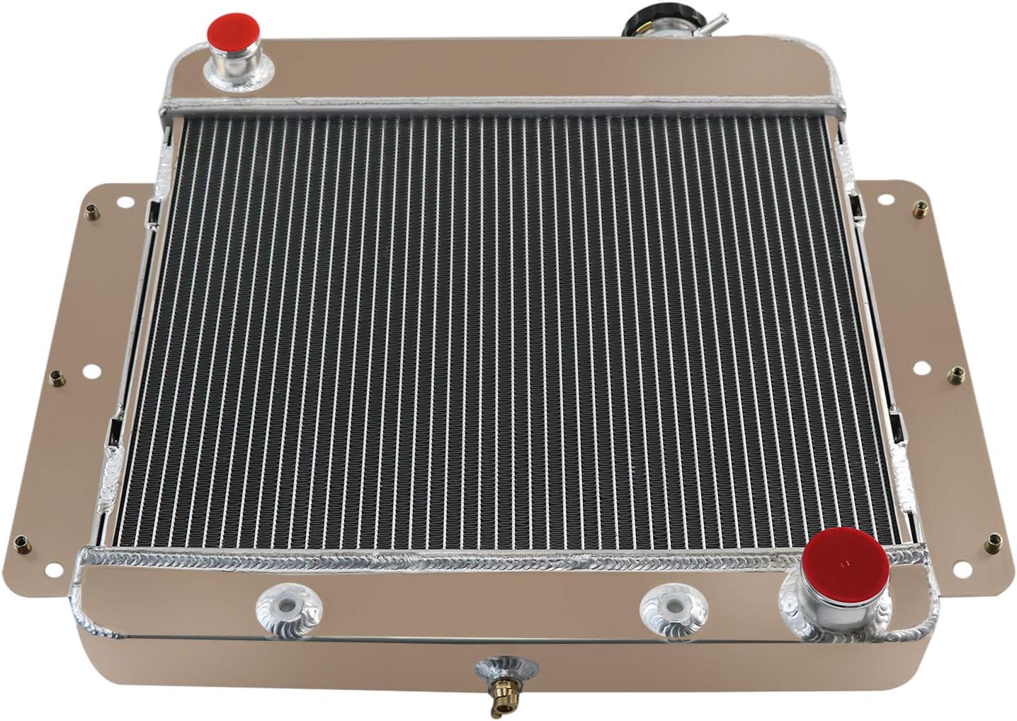 ALLOYWORKS 3 Row All Aluminum Radiator For 1962-1967 Chevy Nova II Inline 4 & 6 Cylinder 3180CC 4097CC 4098CC V8 Conversion