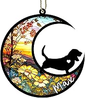Vista 80 de Memorial personalizado para perro, adorno de Navidad de perro pastor alemán con nombre, razas personalizadas, atrapasador de luz para pérdida