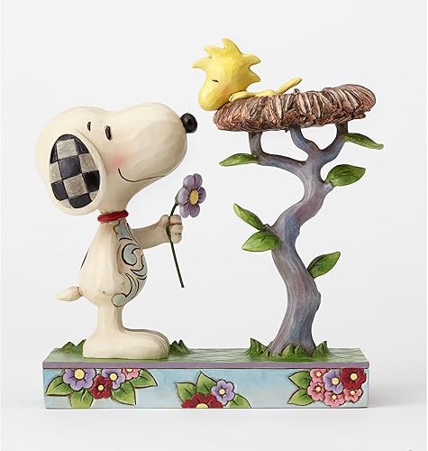 Miniatura 2 de Enesco Peanuts by Jim Shore Snoopy con Woodstock en figura de nido, 6.75 pulgadas