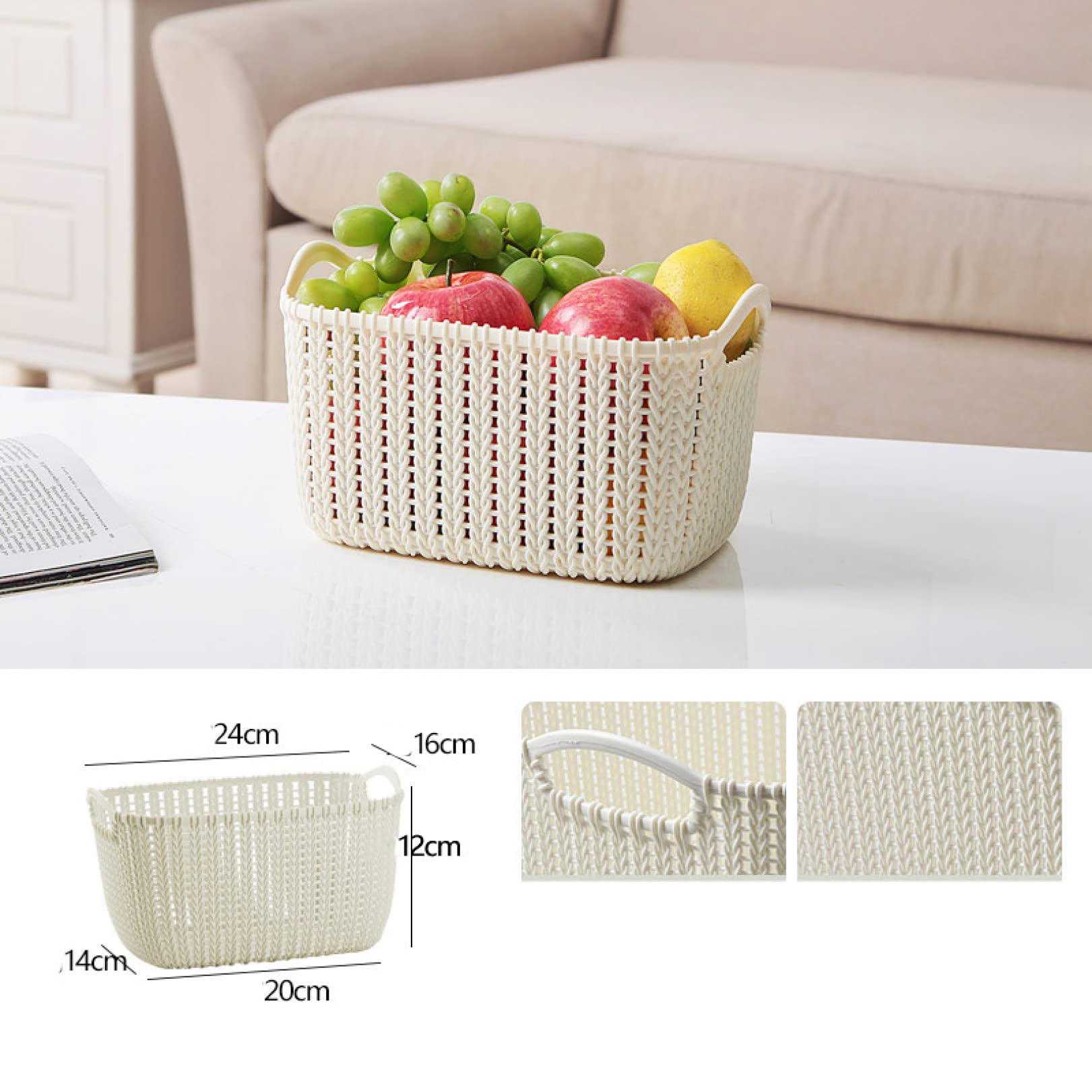 Amazon.co.jp: 収納バスケット オシャレ 30*22*22cm 収納ケース 収納