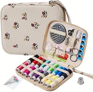 裁縫セット ソーイングセット 裁縫道具 18色縫い糸あり 携帯式 針と糸キット 刺繍/手芸/裁縫 小学生 大人用 かわいい 家庭用 旅行用 緊急用 コンパクト 省スペース 保管しやすい 収納バッグ付き