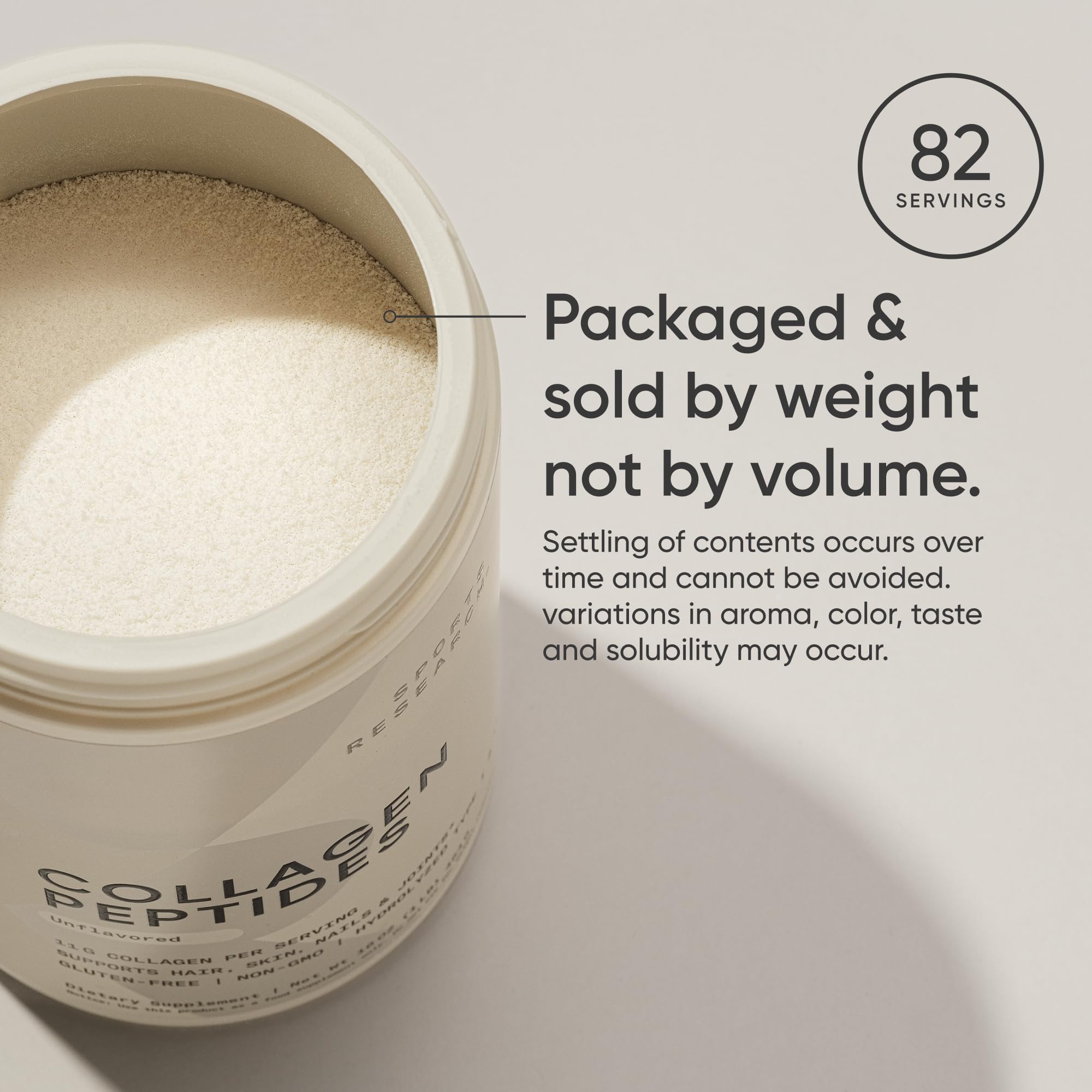 Sports Research® Collagen Peptides Protein Powder, 2lb (Unflavored) — Amazon image 6
