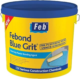 Febond Blue Grit, Extra Grip Plaster Bonding Agent, 10 Litre