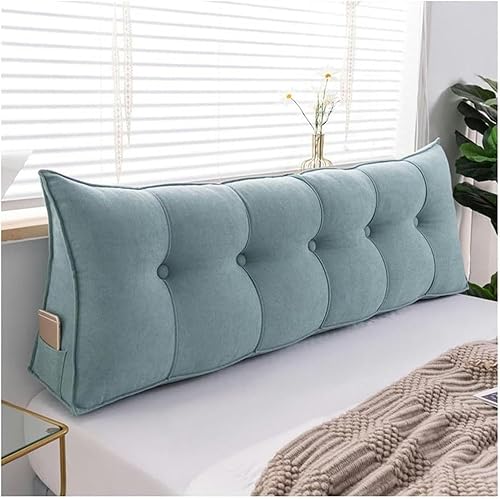 Almohada de cuña para cabecero + almohada de cuña para descansar y leer, cabecera triangular súper suave, almohada de lectura de descanso prolongado