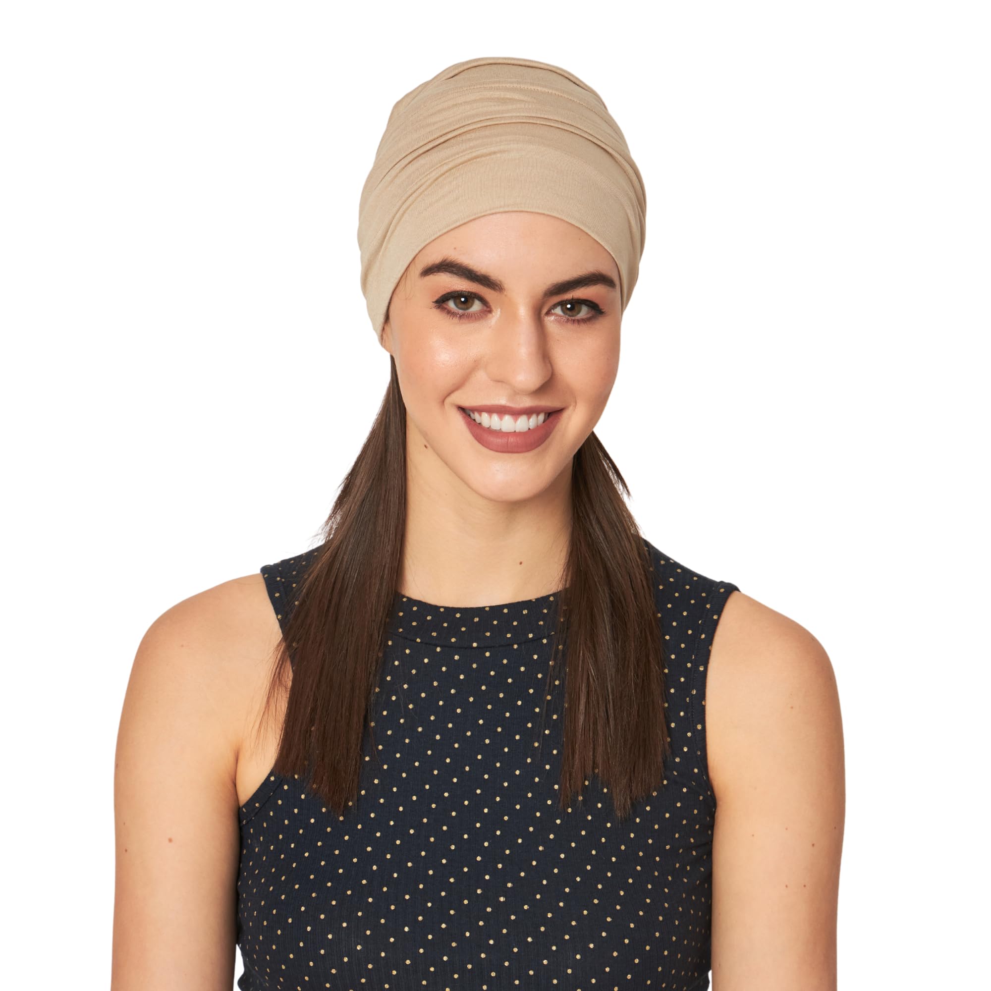 chemio Morbido Slouchy Slouchy Berretto di bambù per Le Donne, Turbante per la Caduta dei Capelli