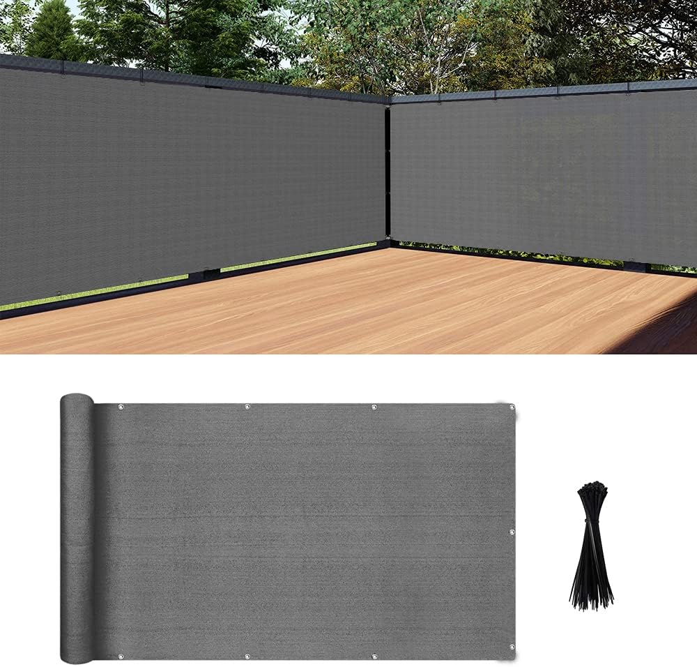 fifee 3ft x 9.84ft Balcony Privacy Screen, with Cable Ties