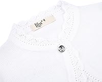 Vista 6 de Lilax - Cárdigan tipo bolero de tejido de punto, de manga larga, con cierre de botón, para niñas pequeñas