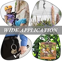 Vista 12 de ERKOON Ganchos extra grandes de 4-7/10 pulgadas de doble extremo, capacidad de carga de 220 libras, clips de aleación de zinc de doble cara