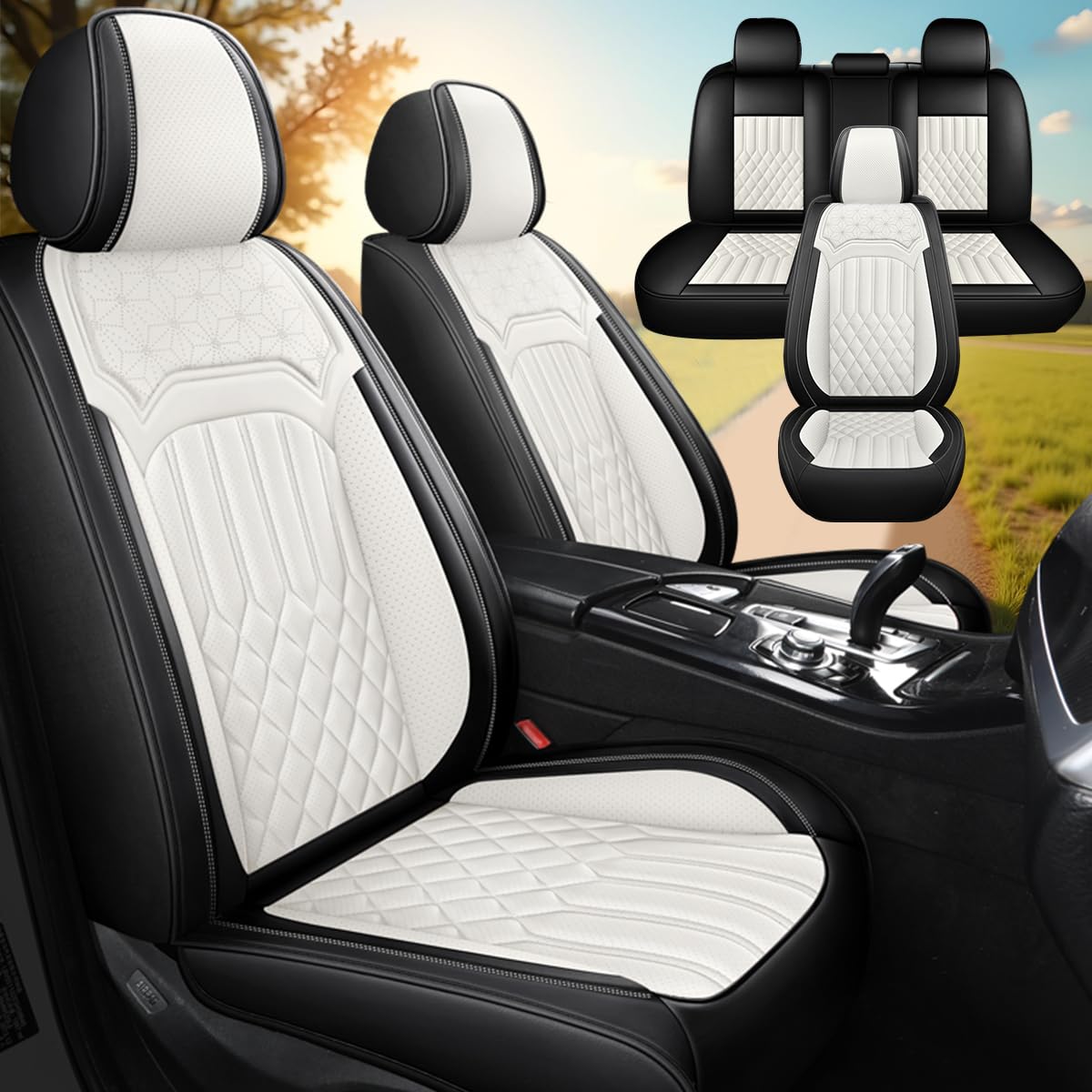 HHXT Car Seat Covers for Buick Envista 2024-2026, Car Seat Cover Full Set, Premium Napa Leather Seat Covers, Waterproof Car Seat Protector, Automotive