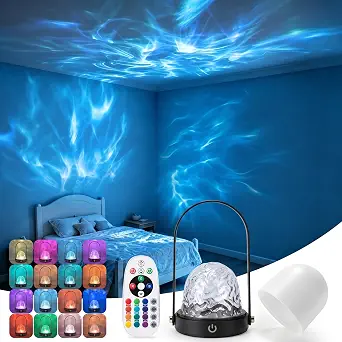 16 Colors Ocean Wave Projector Light with Remote