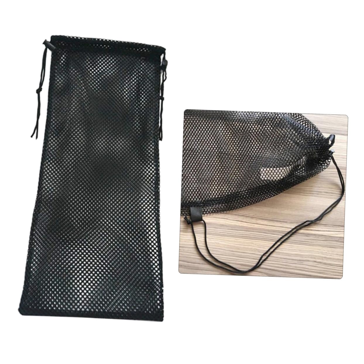 BESTYASH Mesh Pouch Bag for Equipment Diving Bag Ankle Flippers Tote for Sports Anti-aging Nylon Breathable