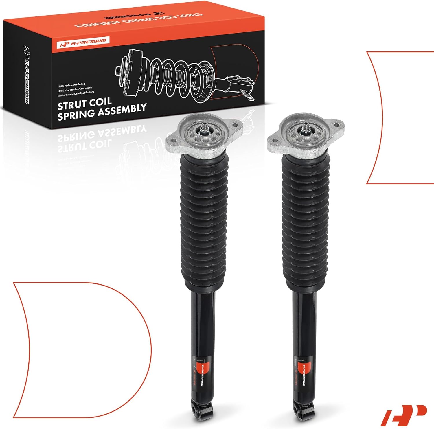 A-Premium Rear Suspension Shock Absorber Compatible with Honda CR-V CRV 2017-2025, 2-PC Set
