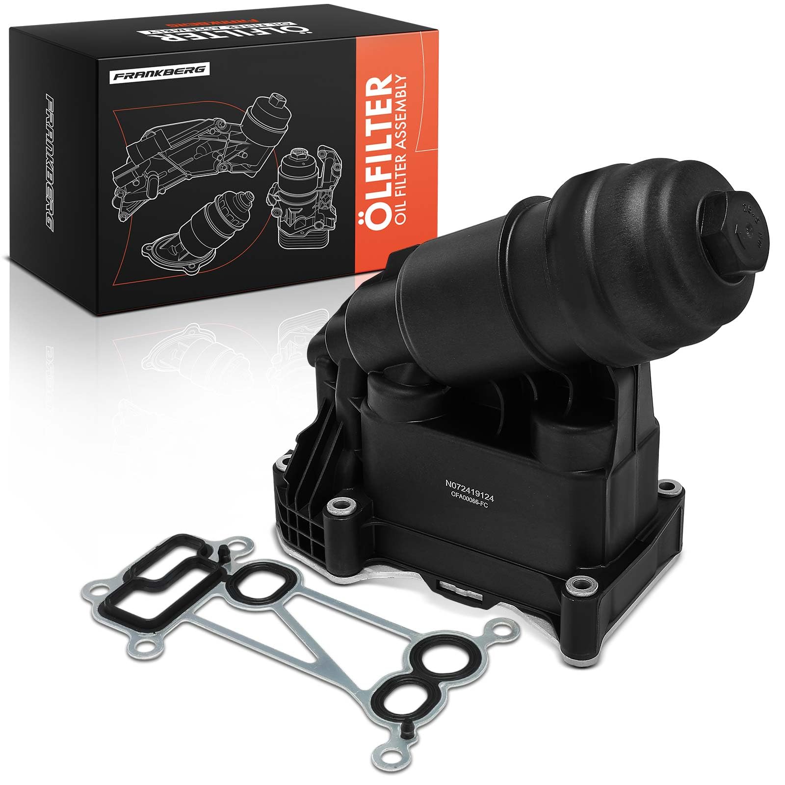 Frankberg Ölkühler Motoröl Ölfiltergehäuse Diesel Kompatibel mit 1er F20 F21 3er E90 F30 F80 2 Coupe F22 F87 5er F10 X1 E84 Replace# 11427800066