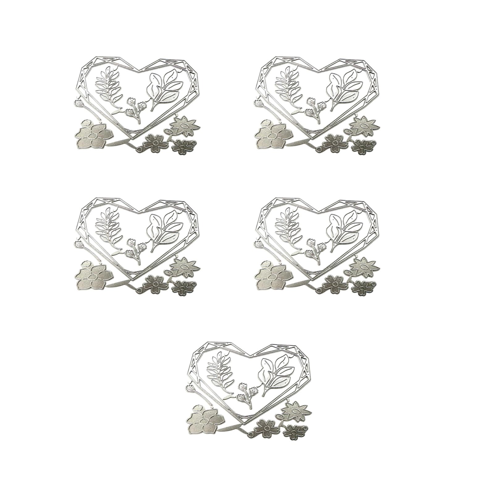 Xinsheinelry 5Pcs Scrapbooking Cutting Dies Carbon Steel Cutting Dies Embossing Die Cut Stencils for Scrapbooking Card Making Carbon Steel Die Cut