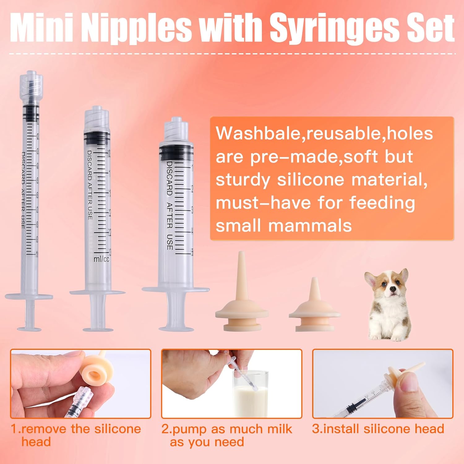 whelping kit for Puppies Birth,Puppy Birthing Supplies for Newborn Puppies and Kittens for Keeping Kitten Dogs Cats Feeding Sets Supplies Includes Whelping Collars Record,Birthing Box