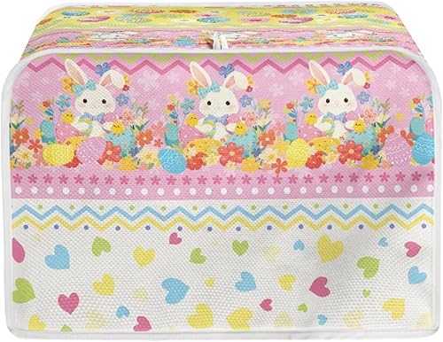 Miniatura 32 de Talayituse Cubierta para tostadora con estampado de flores de gato, ranura ancha de 2 rebanadas, ligera, protección contra el polvo, lavable, Flor