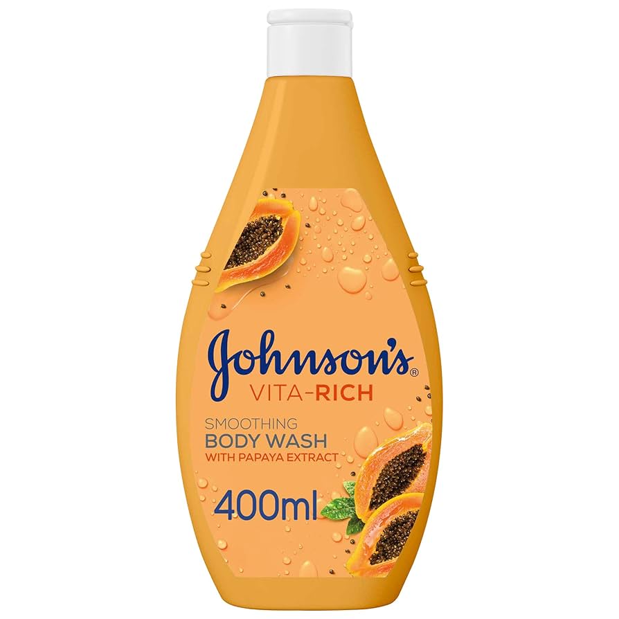 2 x Johnson's Body Wash with Papaya Extract (400ml Each