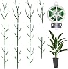 11 Pack Monstera Plant Support - 71.4 Plant Support Stakes for Indoor Plants Sticks Support Tall Indoor Plant Stakes with Twist Ties Stackable Plant Stem Support for Monstera Plants