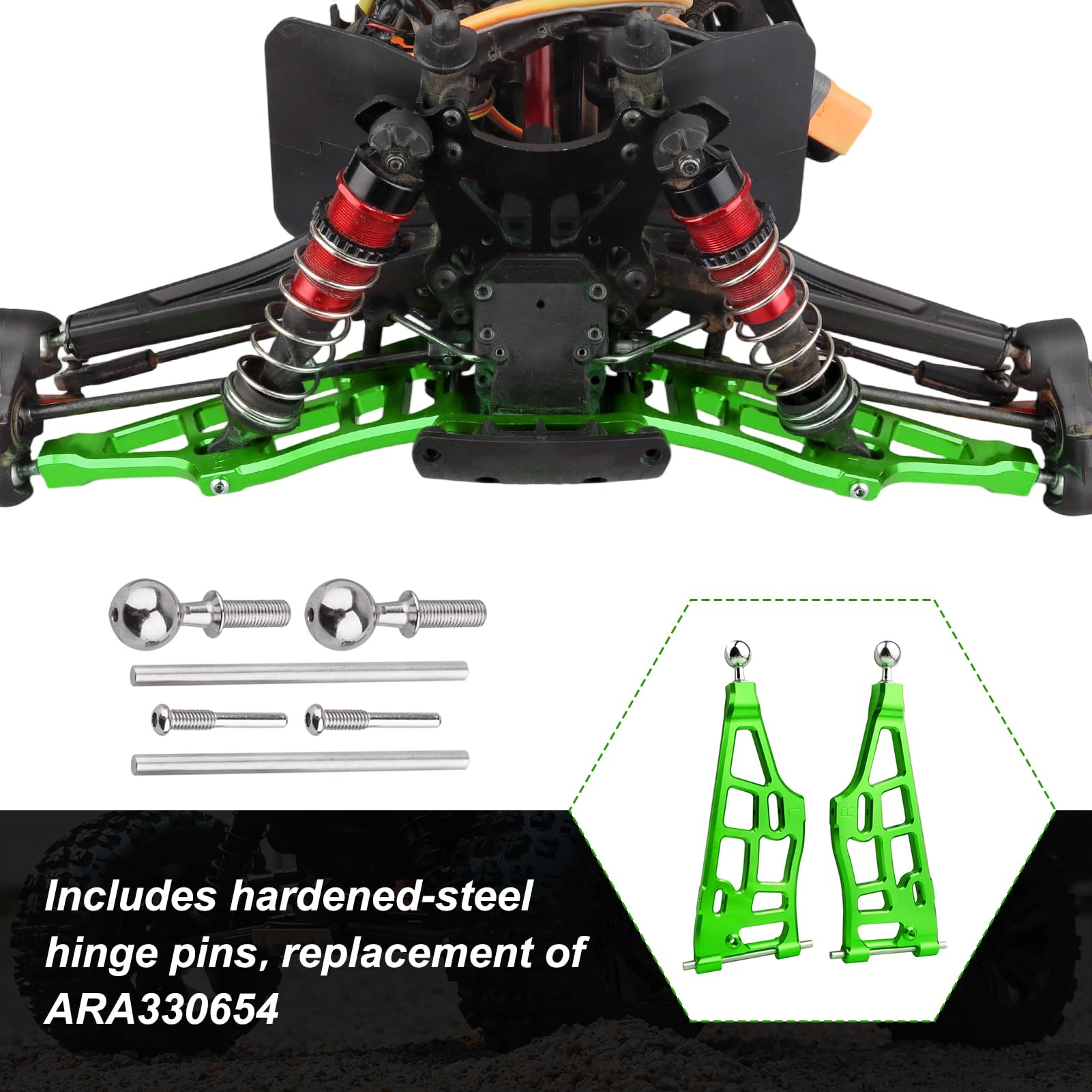 GPM Aluminium Front Stabilizer Für Arrma 1:8 & 1:7 RC-Modelle – In Orange