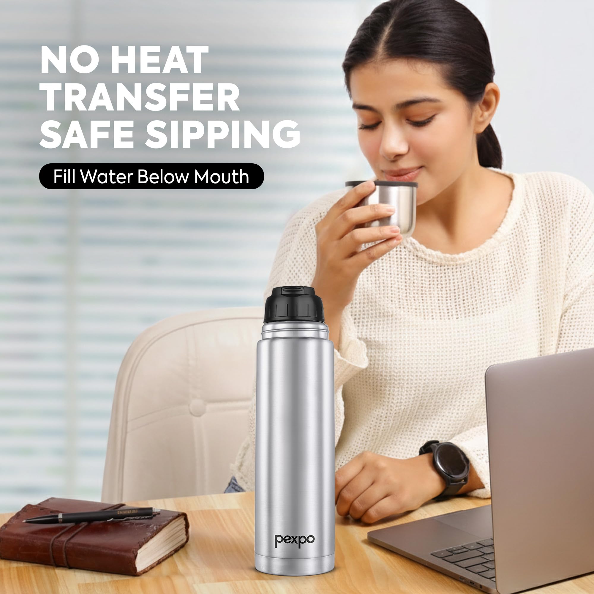 Flamingo Stainless Steel Water Bottle - 350ml -6