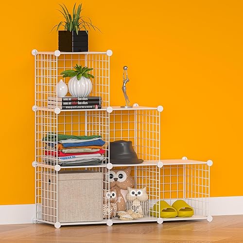 Miniatura 42 de TUMUCUTE - Organizador de armario, organizadores y almacenaje con 12 cubos, estantería de rejilla metálica, organizadores de juguetes y contenedores
