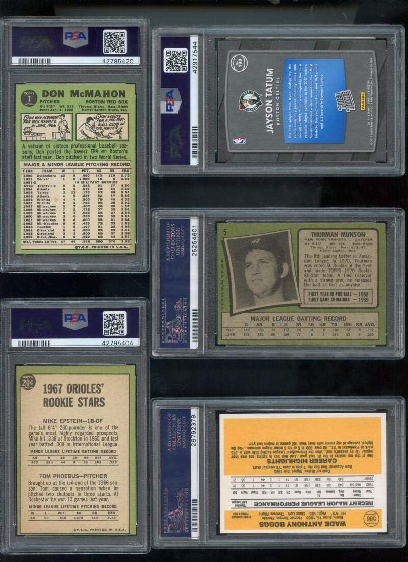 1967 Topps #204 Baltimore Orioles Rookie Stars Rookies Mike Epstein Tom Phoebus PSA 8 Graded Baseball Card MLB