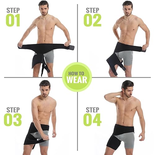 Miniatura 6 de HEYDEZHI Ortho-Wrap - Soporte de cadera Ortho-Wrap de Healthy Lab Co, fácil de poner y ajustar, proporciona estabilidad y apoyo de compresión para