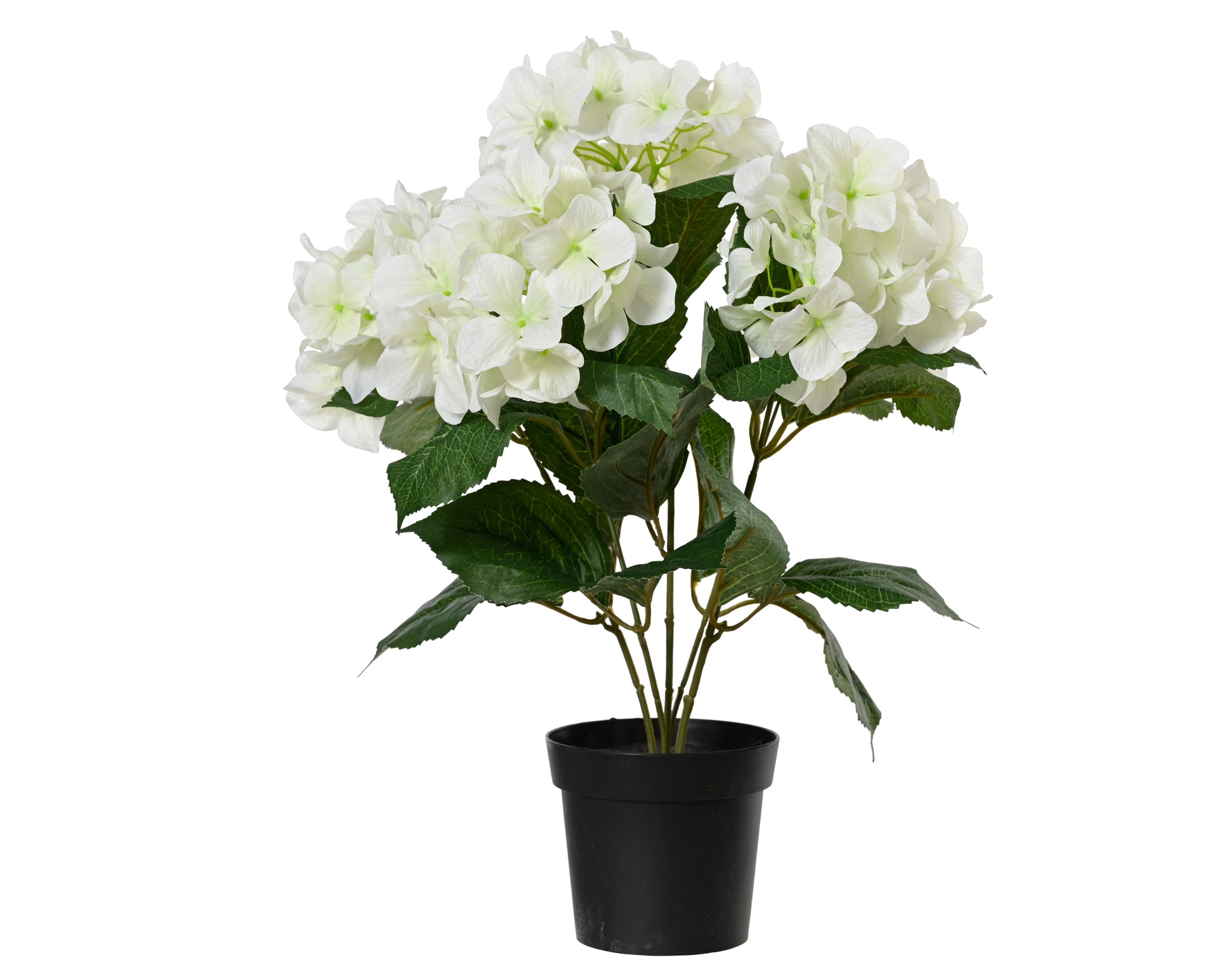 Hortensia artificiel sans entretien en pot pour végétaliser un coin sombre