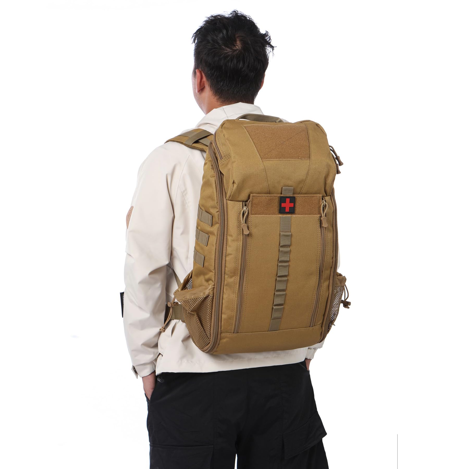 Zaino tattico impermeabile da 40 l, in nylon, per escursioni, trekking, caccia, pesca, campeggio e sport all'aria aperta