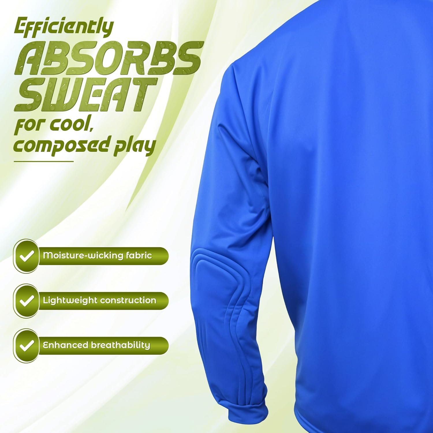 Vizari Vallejo Soccer Goalie Jersey for Kids | Lightweight & Comfortable Youth Goalkeeper Jersey with Padded Long Sleeve - Image 4