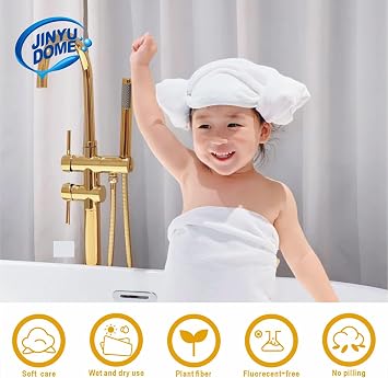 Disposable Bath Towel, Big Shower Towels, Portable Package for Travel,Hotel, Trip, Camping Use. Soft and Large Luxury Body Towels, 27.5 x 55 inch, White (5)