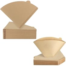 Size 02 Cone Natural Paper Coffee Filters Unbleached 200pcs, Size 04 Cone Natural Paper Coffee Filters Brown 160pcs