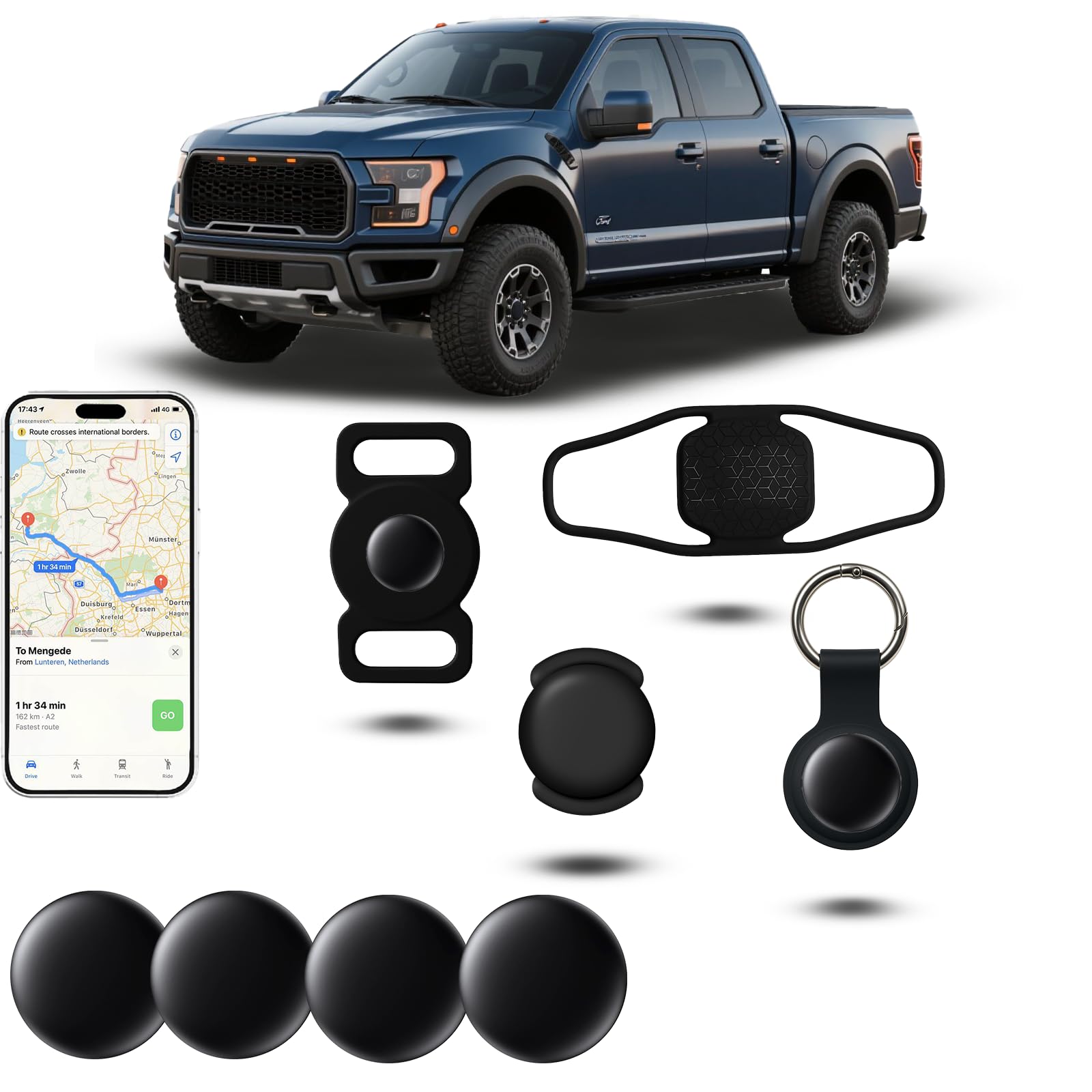 4 PCS Mini GPS Tracker for Vehicles-image-6