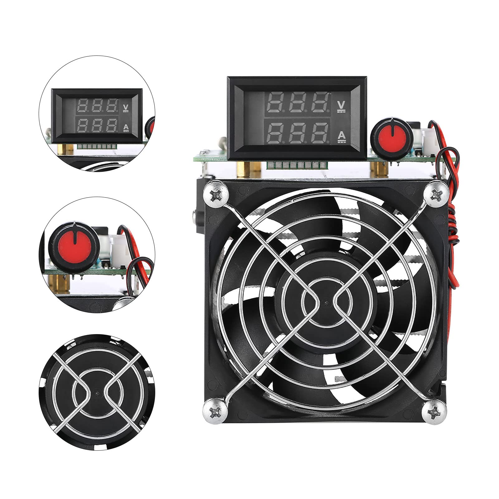 Generic Carga Electrónica de Alto Rendimiento de 12 V 250 W, Placa de Descarga Confiable con Disipador de Calor Integrado, Pruebas de Equipos Eléctricos