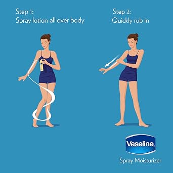 Vaseline Aloe Soothe Spray Moisturiser 190ml Fast Absorbing